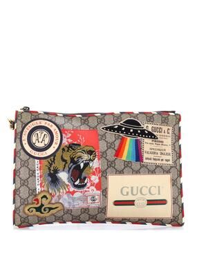 Gucci Courrier Pouch Gg Coated Canvas #323325G11B